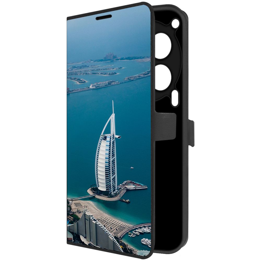 

Чехол-книжка Krutoff Eco Book для TECNO Camon 30 5G ОАЭ, Бурдж-эль-Араб (черный)