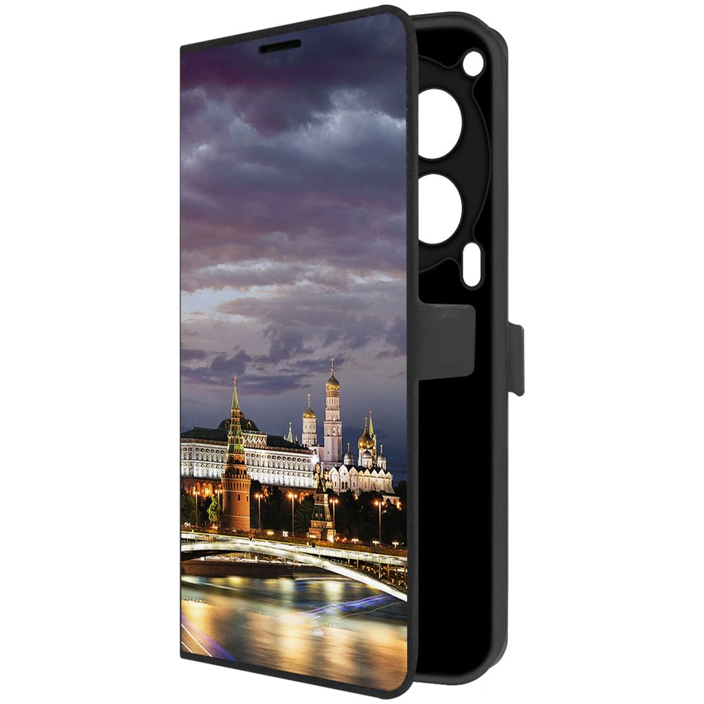 

Чехол-книжка Krutoff Eco Book для TECNO Camon 30 5G Россия, Московский Кремль (черный)