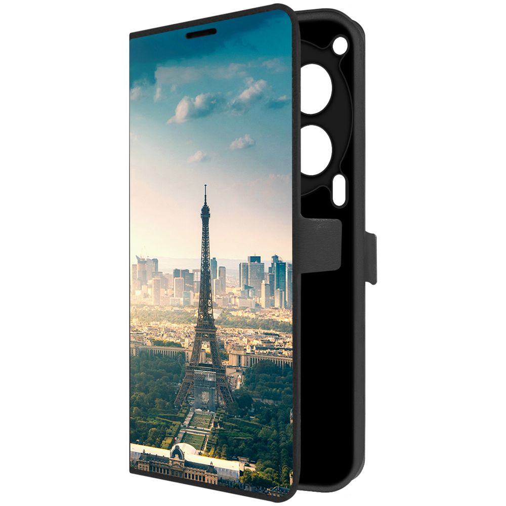 

Чехол-книжка Krutoff Eco Book для TECNO Camon 30 5G Франция, Эйфелева Башня (черный)