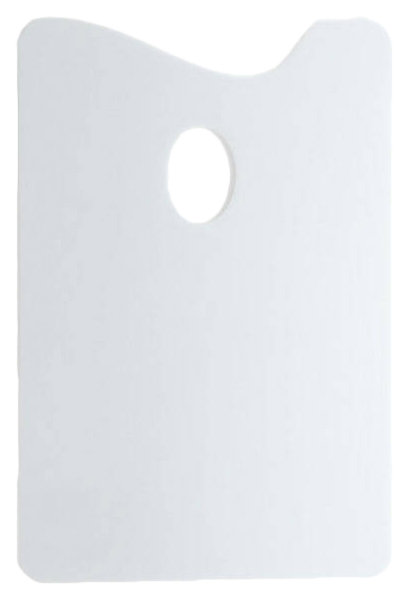 фото Палитра акриловая decoriton прямоугольная 20х30 см, оргстекло 2 мм, цвет белый