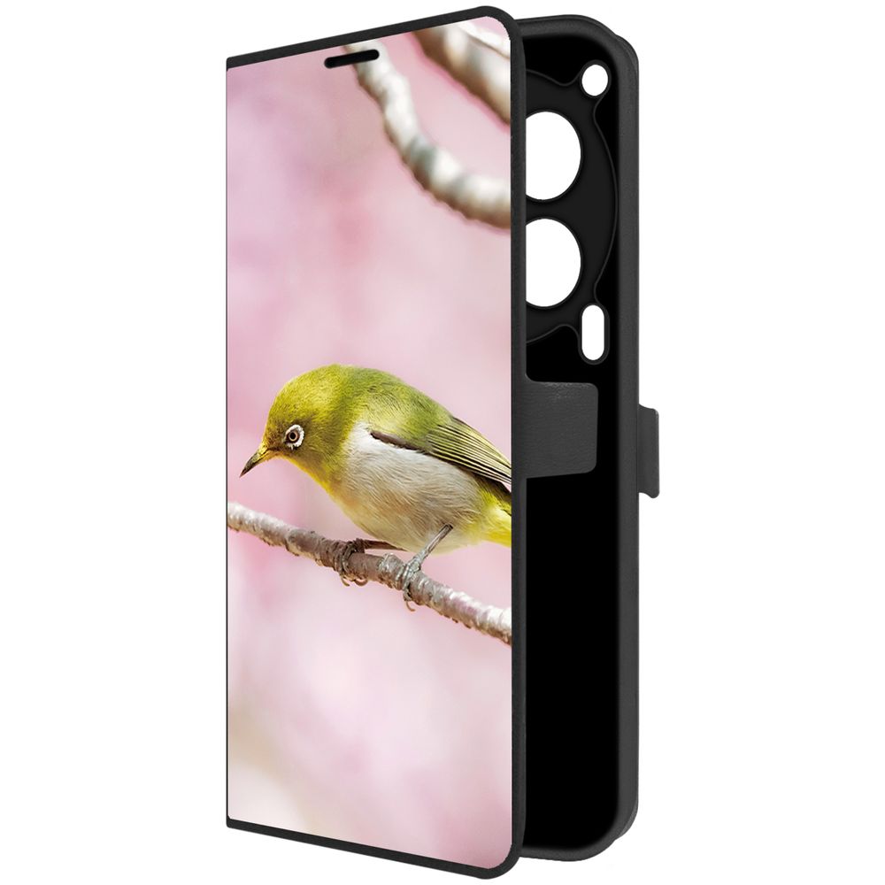 

Чехол-книжка Krutoff Eco Book для TECNO Camon 30 5G Японская белоглазка (черный)