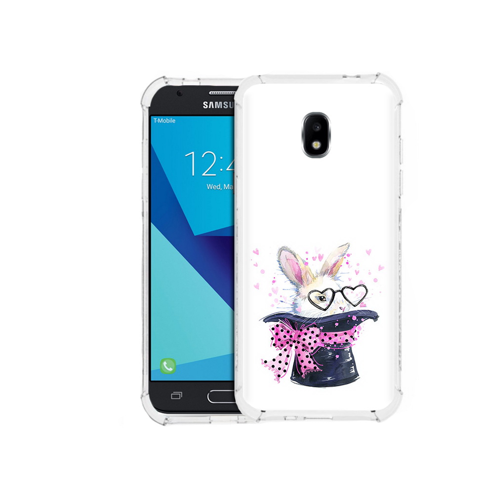 

Чехол MyPads Tocco для Samsung Galaxy J3 (2017) кролик в шляпе (PT74067.575.418), Прозрачный, Tocco