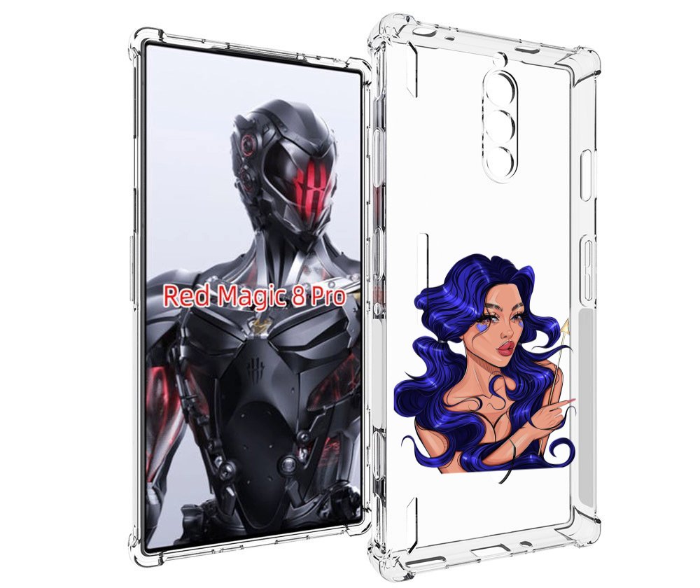 

Чехол MyPads красивая-девушка-с-синими-волосами женский для ZTE Nubia Red Magic 8 Pro /..., Tocco