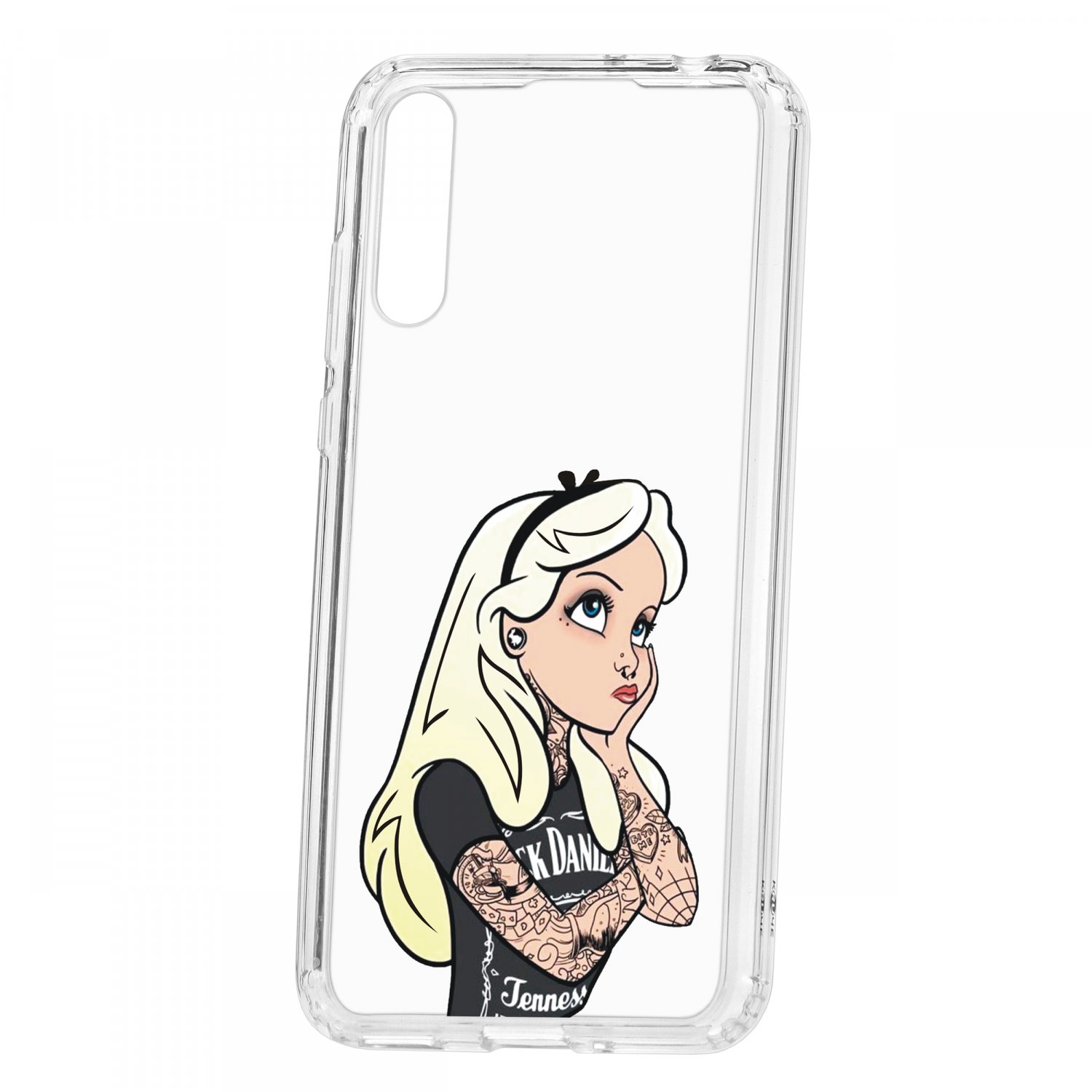 фото Чехол-накладка huawei y8p kruche print tattoo girl кruче