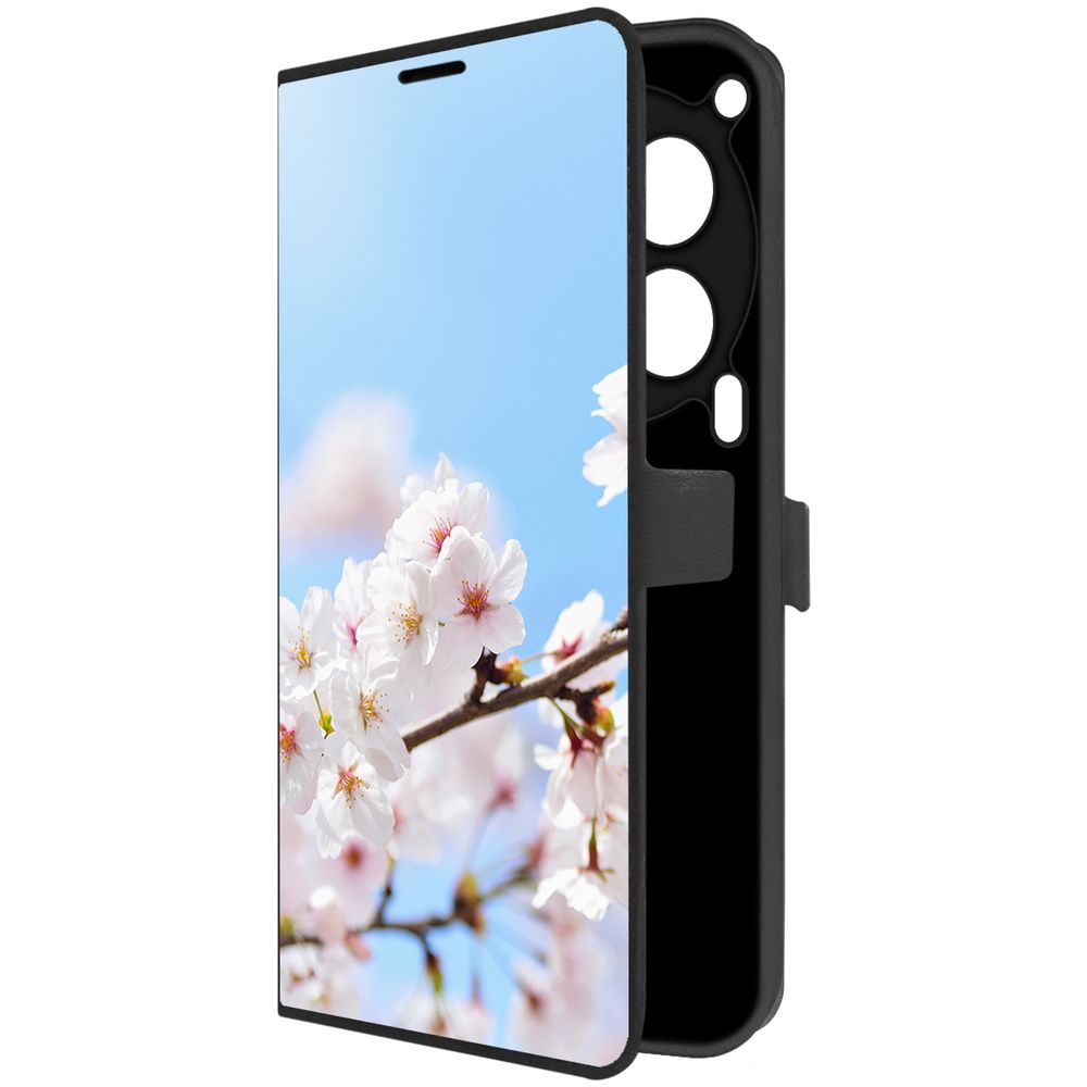 

Чехол-книжка Krutoff Eco Book для TECNO Camon 30 5G Цветение (черный)