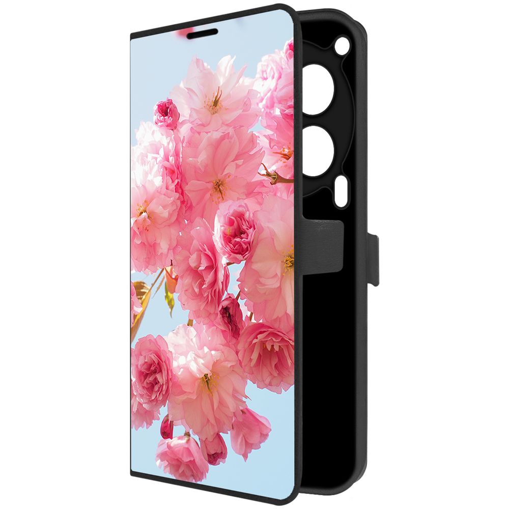 

Чехол-книжка Krutoff Eco Book для TECNO Camon 30 5G Сакура (черный)