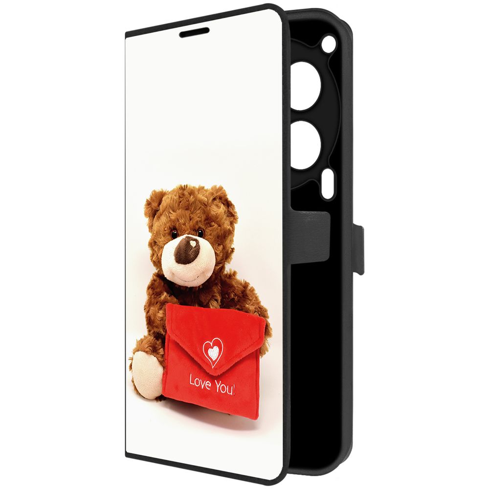 

Чехол-книжка Krutoff Eco Book для TECNO Camon 30 5G Медвежонок тебя любит (черный)