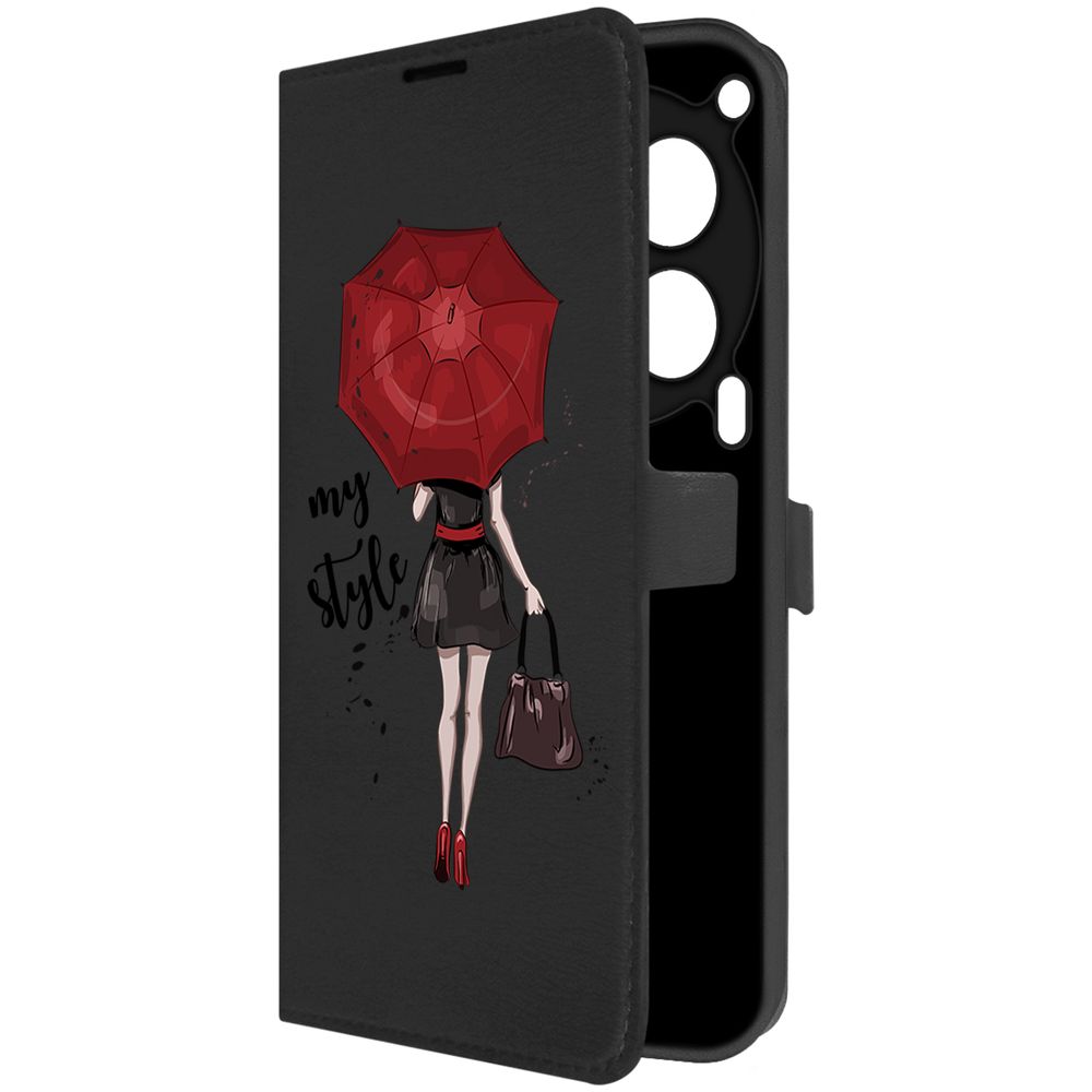 

Чехол-книжка Krutoff Eco Book для TECNO Camon 30 5G Мой стиль (черный)