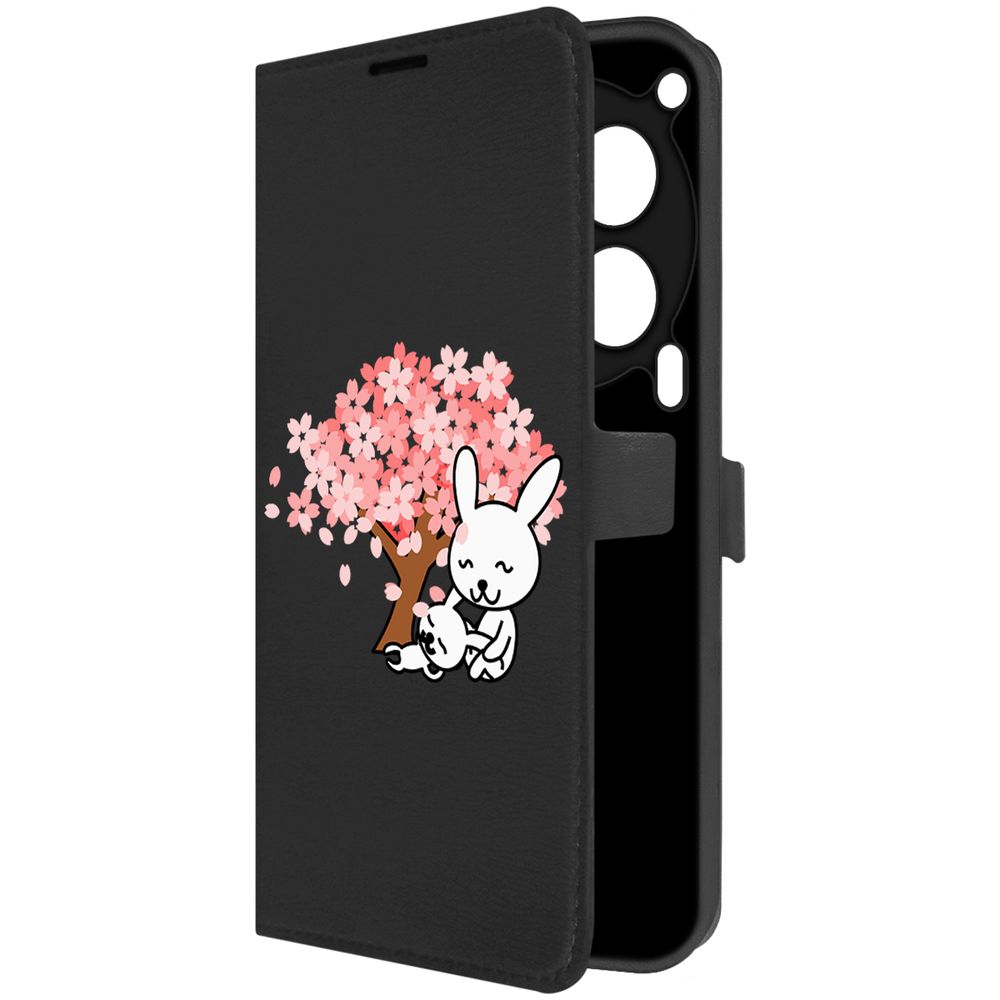 

Чехол-книжка Krutoff Eco Book для TECNO Camon 30 5G Кролики (черный)