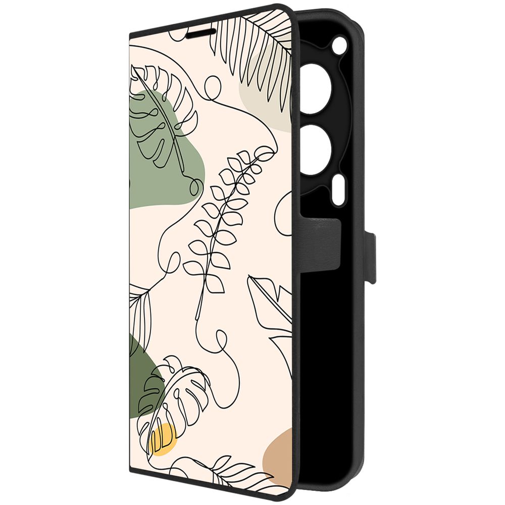 

Чехол-книжка Krutoff Eco Book для TECNO Camon 30 5G Линия весны (черный)