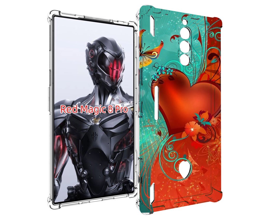 

Чехол MyPads красивые-яркие-сердечки для ZTE Nubia Red Magic 8 Pro / Red Magic 8 Pro Plus, Tocco