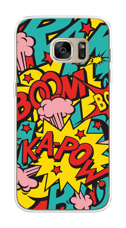 

Чехол Awog на Samsung Galaxy S7 edge "Постер pop art", Голубой;желтый;красный, 24650-9