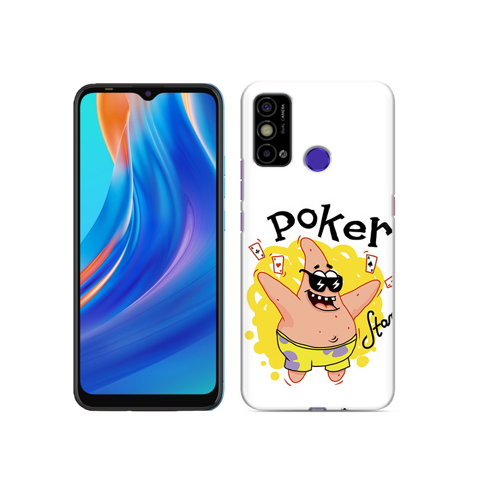 

Чехол MyPads Tocco для Tecno Spark Go Патрик, Прозрачный, Tocco