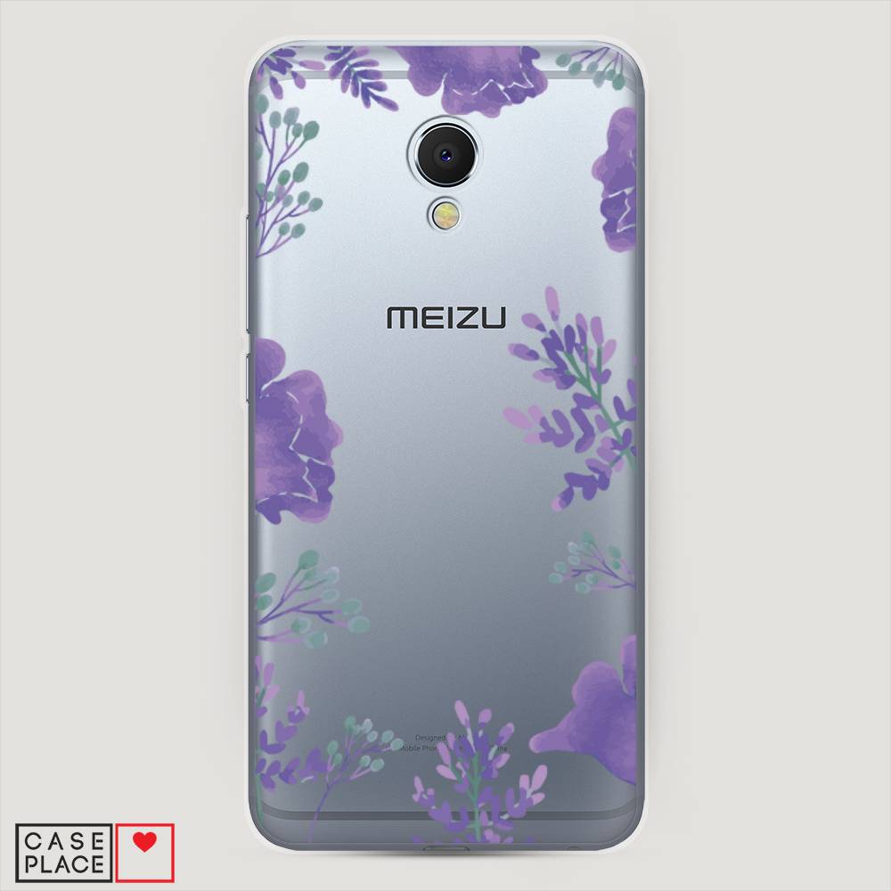 

Чехол Awog на Meizu MX6 "Сиреневая цветочная рамка", Прозрачный;фиолетовый, 70950-8