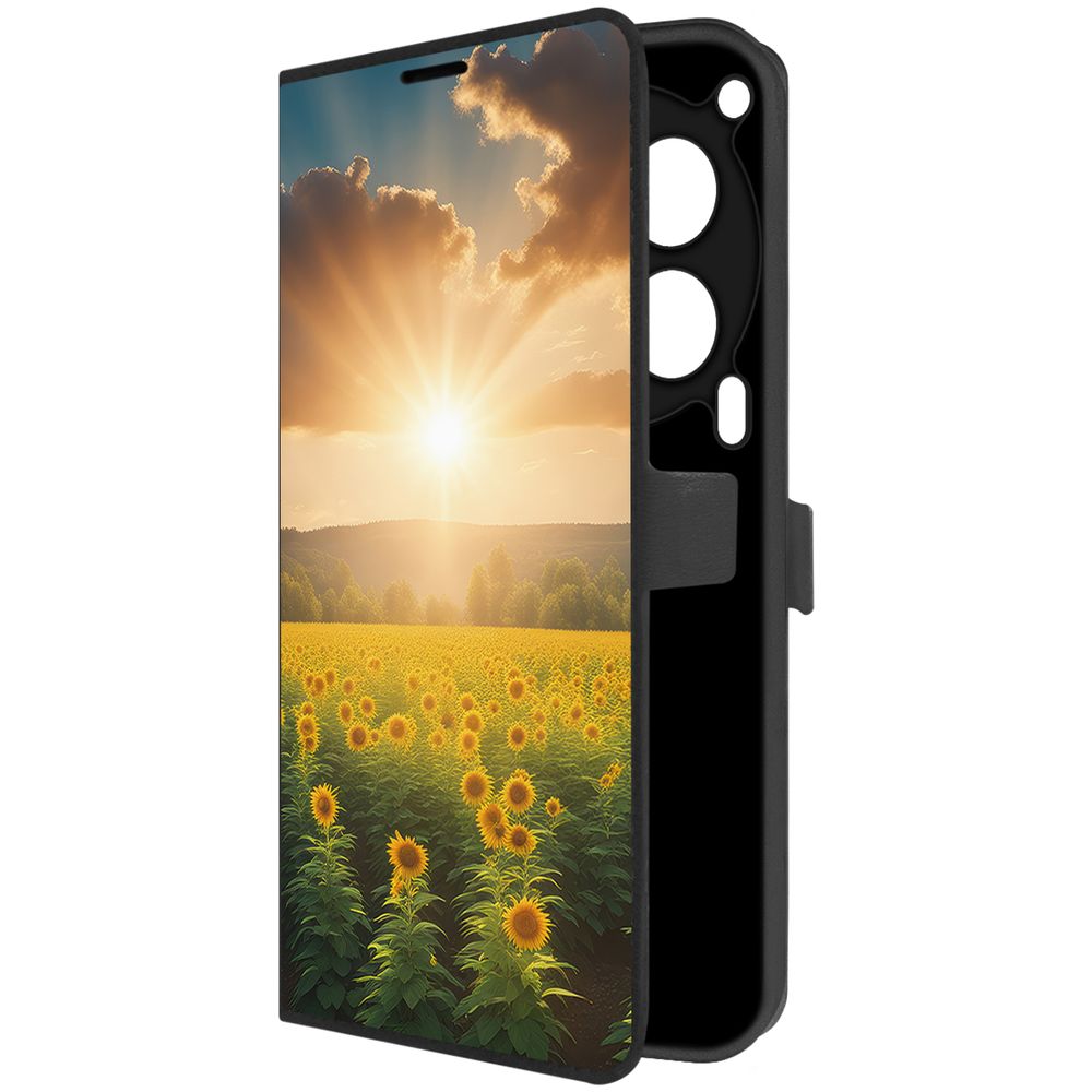 

Чехол-книжка Krutoff Eco Book для TECNO Camon 30 5G Солнечно (черный)