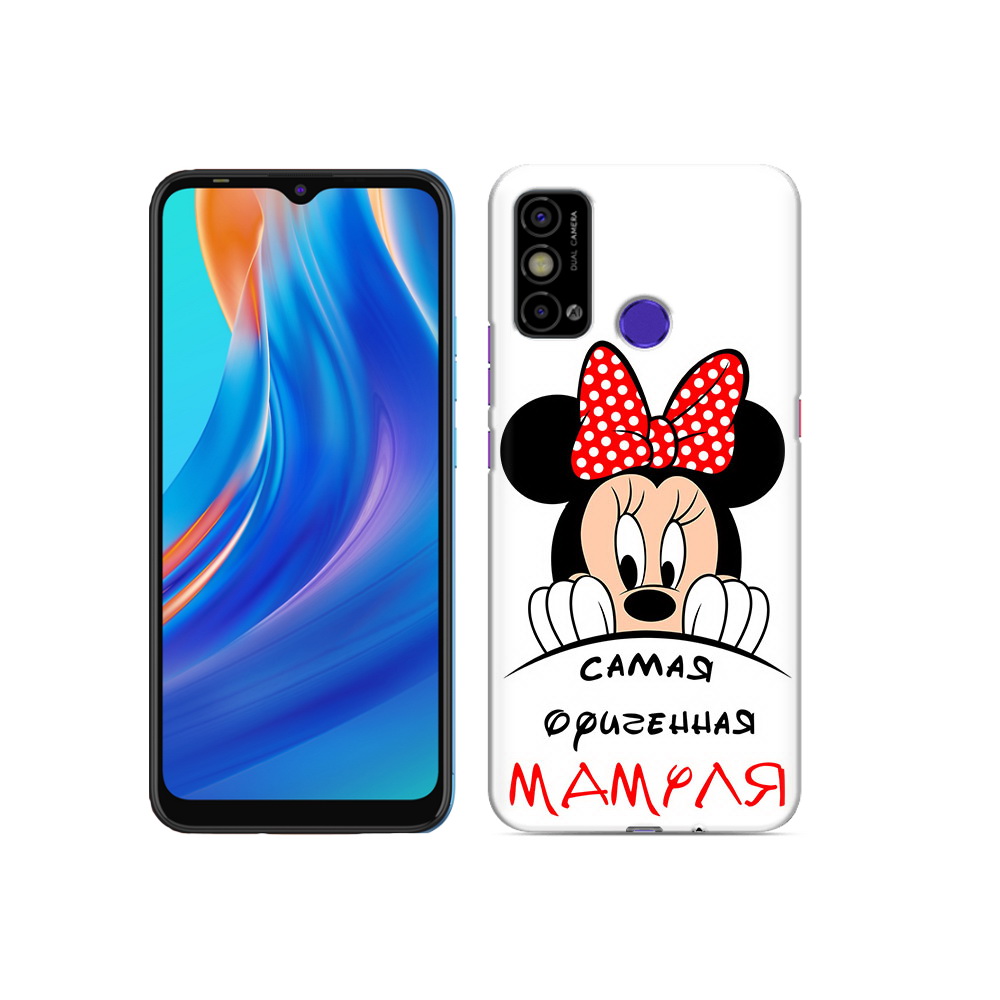 

Чехол MyPads Tocco для Tecno Spark Go Самая лучшая мамуля Мини Маус, Прозрачный, Tocco