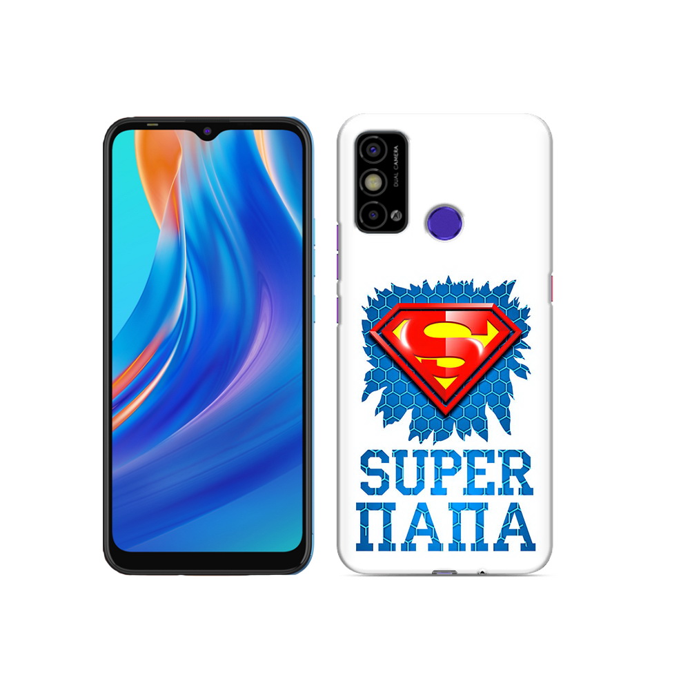 

Чехол MyPads Tocco для Tecno Spark Go Супер Папа, Прозрачный, Tocco