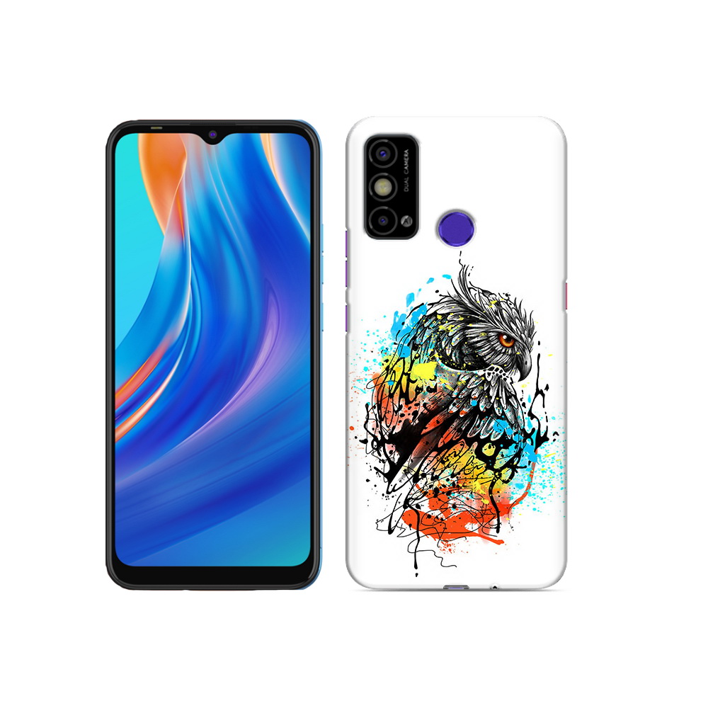 

Чехол MyPads Tocco для Tecno Spark Go Творческая сова, Прозрачный, Tocco
