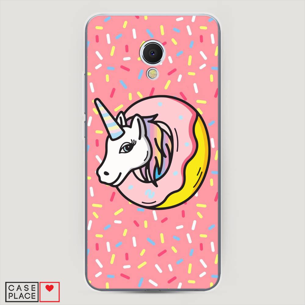 

Чехол Awog на Meizu MX6 "Единорог в пончике", Розовый;желтый;белый, 70950-2