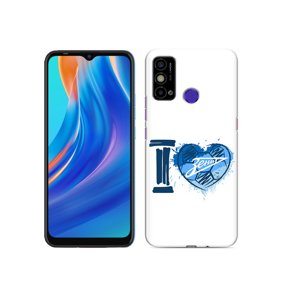 

Чехол MyPads Tocco для Tecno Spark Go ФК я люблю зенит, Прозрачный, Tocco