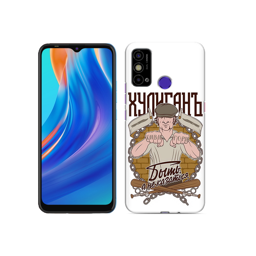

Чехол MyPads Tocco для Tecno Spark Go Хулиган, Прозрачный, Tocco