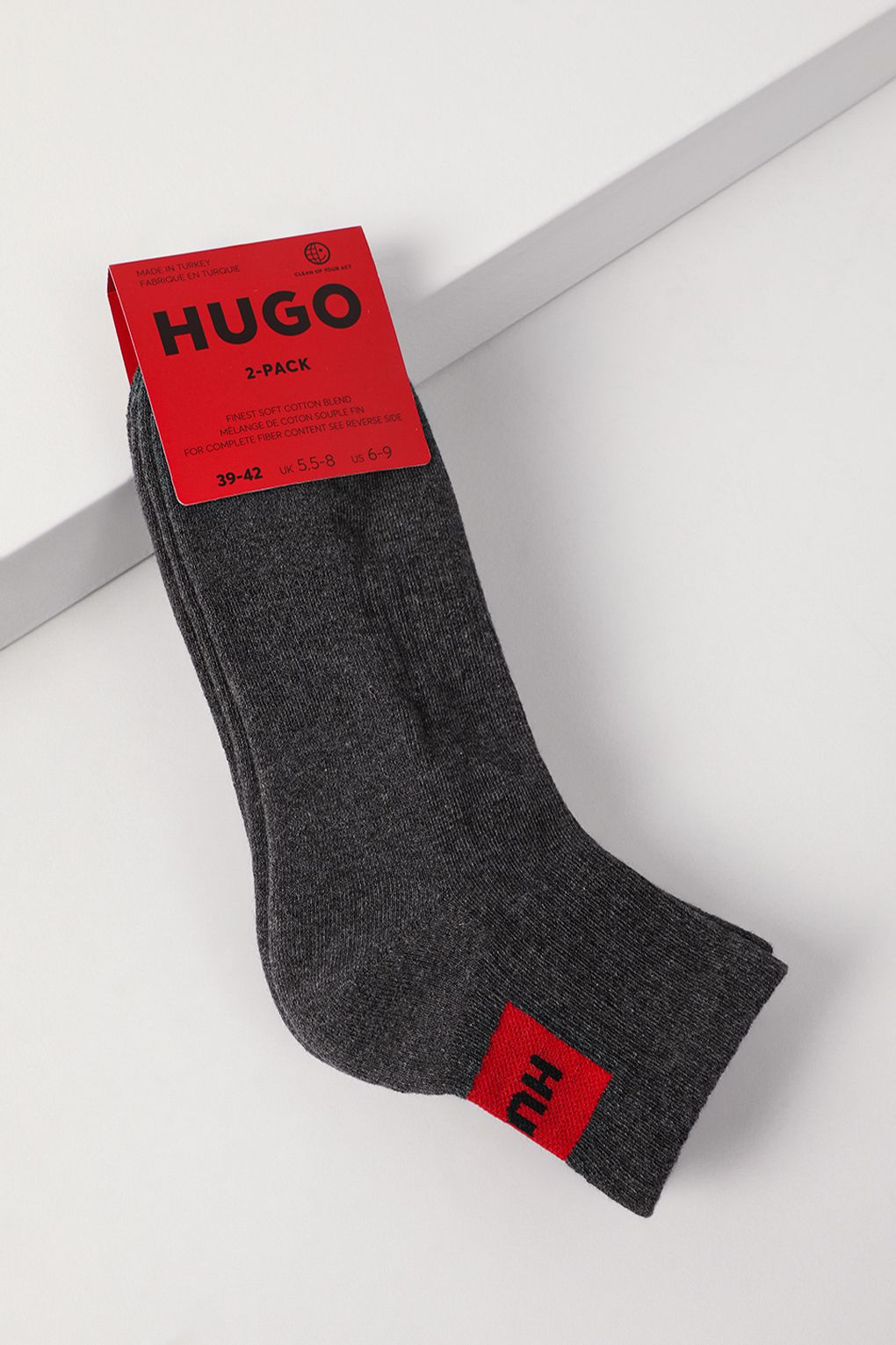 

Комплект носков мужских HUGO BOSS 50516406 серых 43-46, Серый, 50516406