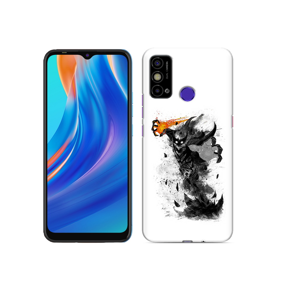 

Чехол MyPads Tocco для Tecno Spark Go nevermore черно белый, Прозрачный, Tocco