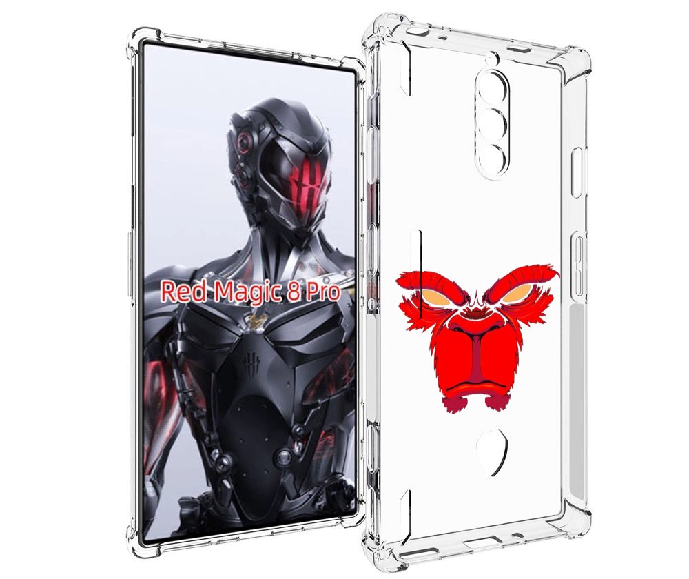 

Чехол MyPads красная обезьяна в темноте для ZTE Nubia Red Magic 8 Pro / Red Magic 8 Pro..., Tocco