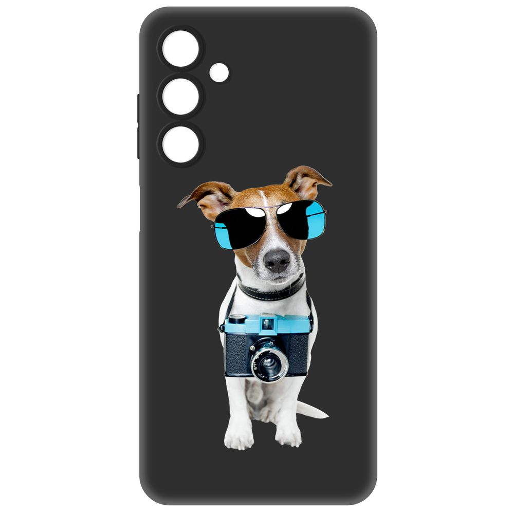 

Чехол-накладка Krutoff Soft Case Пес-турист для Samsung Galaxy A25 5G (A256) черный