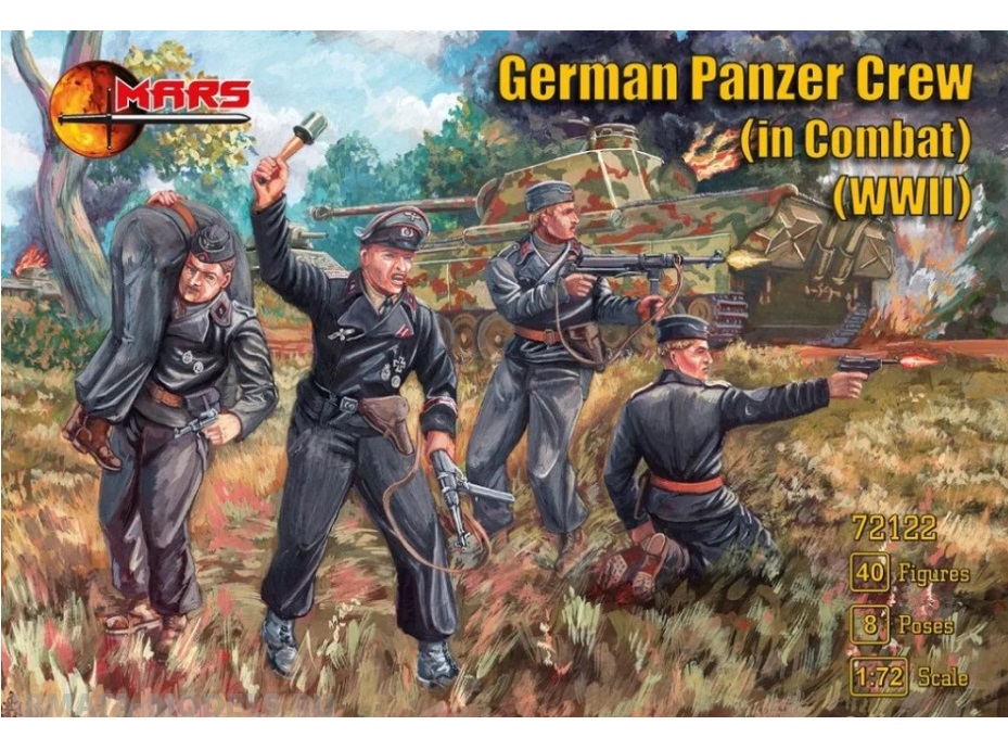 

72122MR Фигуры German Panzer Crew in Combat