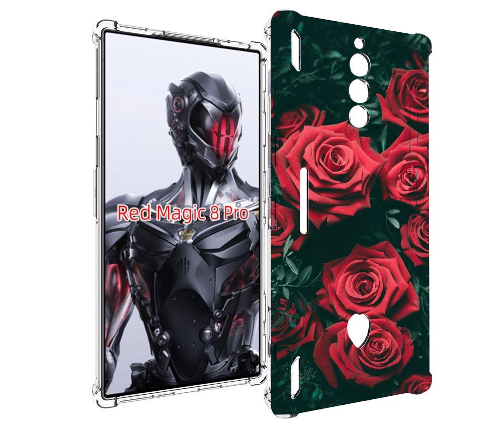 

Чехол MyPads красные-бархатные-розы для ZTE Nubia Red Magic 8 Pro / Red Magic 8 Pro Plus, Tocco