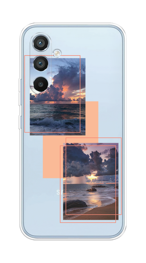 

Чехол Homey на Samsung Galaxy A54 5G "Sky collage", Розовый;прозрачный;синий, 2107750-1