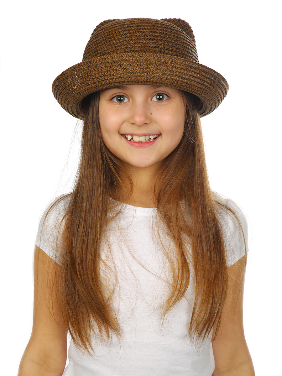 Шляпа детская Solorana 3021437, коричневый, 52-54 шляпа с декором minaku коричневый р р 56 58