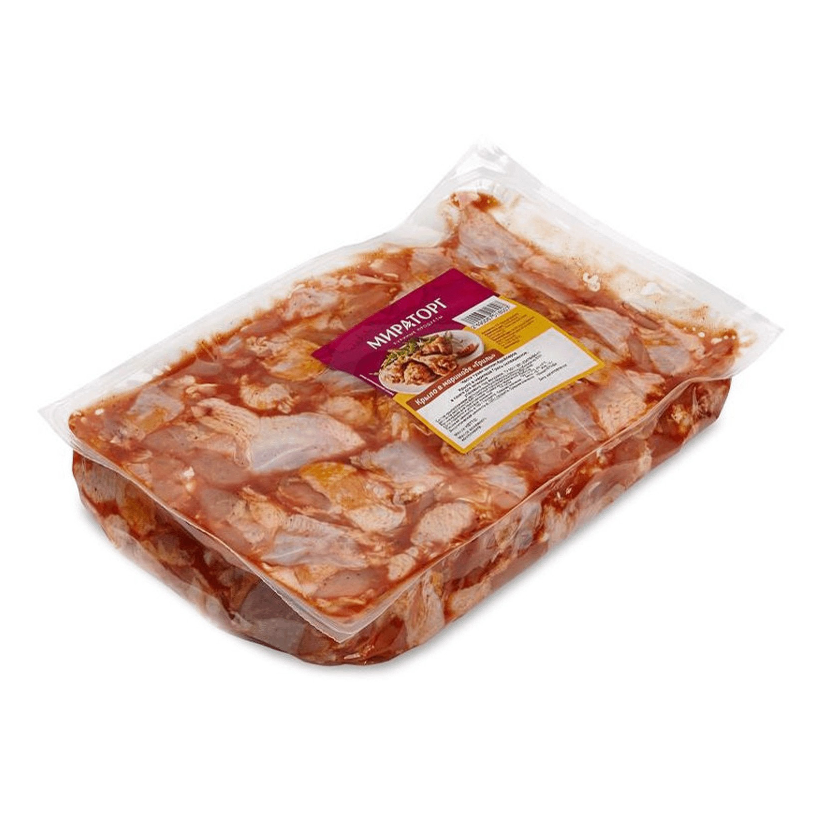 

Крылья куриные Мираторг в маринаде охлажденные +-1 кг