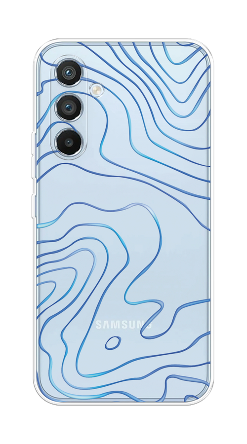 

Чехол Homey на Samsung Galaxy A54 5G "Blue lines", Прозрачный;синий, 2107750-1