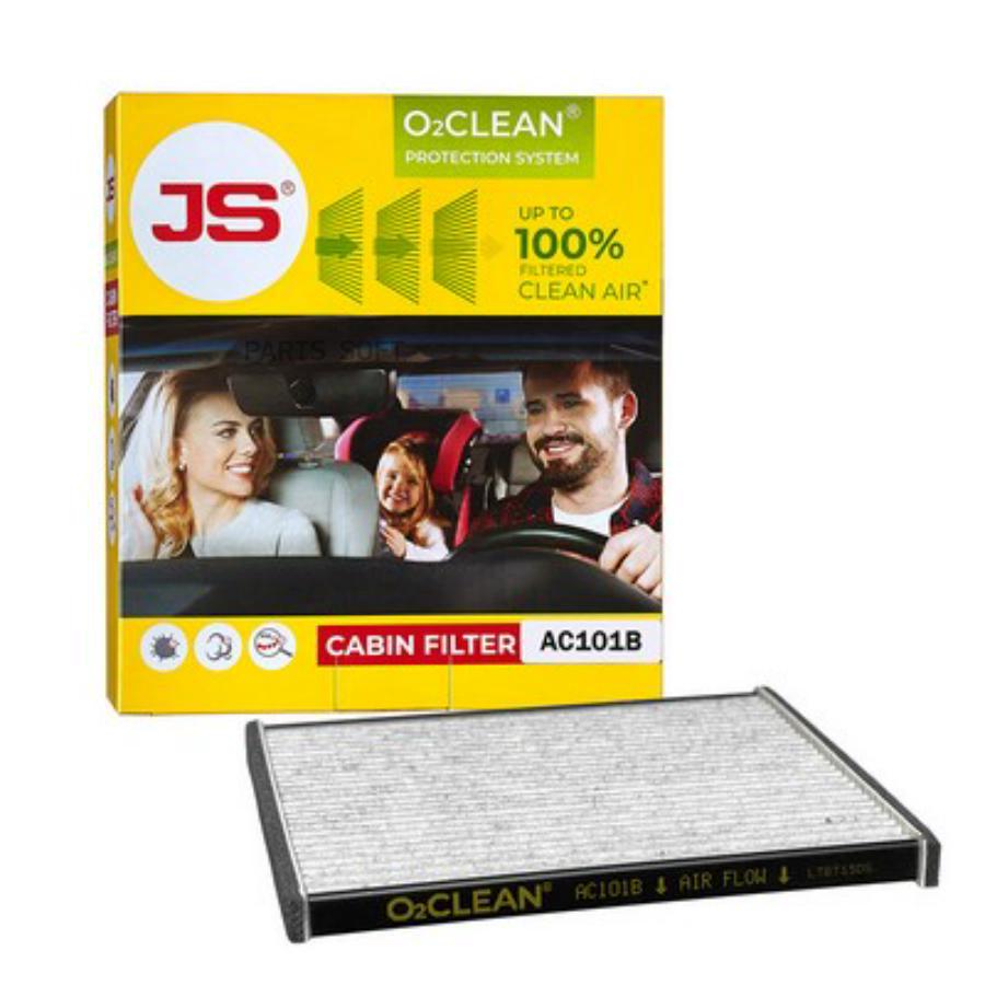 

JS ASAKASHI AC101B AC101B_фильтр салона антибактериальный! O2CLEAN\ Toyota Rav 4/Yaris/Yar