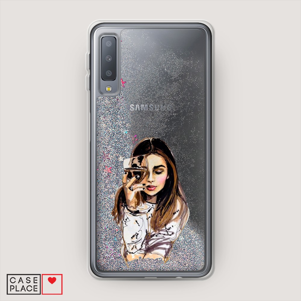 

Чехол Awog "Девушка с бокалом" на Samsung Galaxy A7 2018, 26791-1