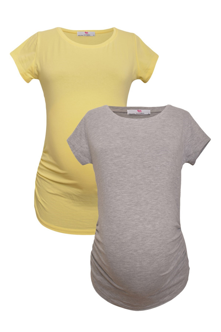 Комплект футболок для беременных Luvmabelly 58839 серая S (доставка из-за рубежа)