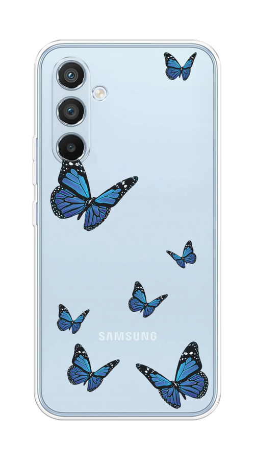

Чехол Homey на Samsung Galaxy A54 5G "Blue butterflies", 2107750-1
