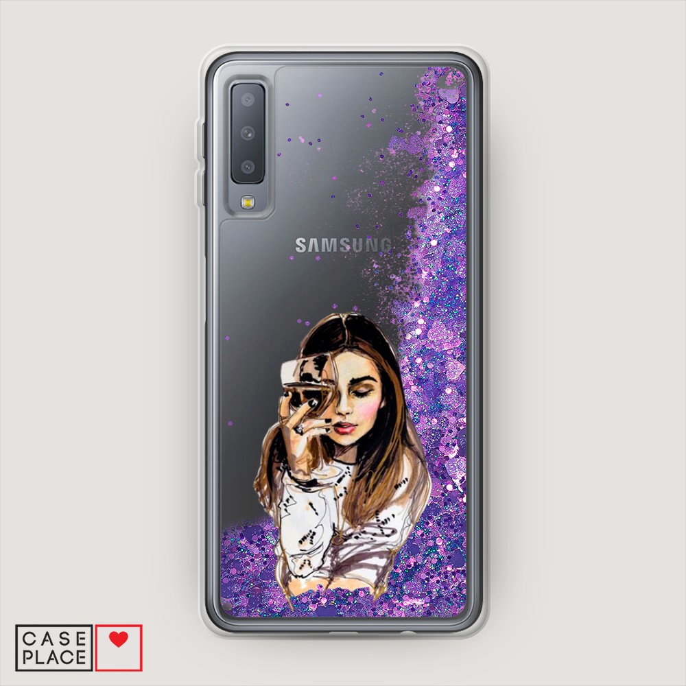 

Чехол Awog "Девушка с бокалом" на Samsung Galaxy A7 2018, 26792-1