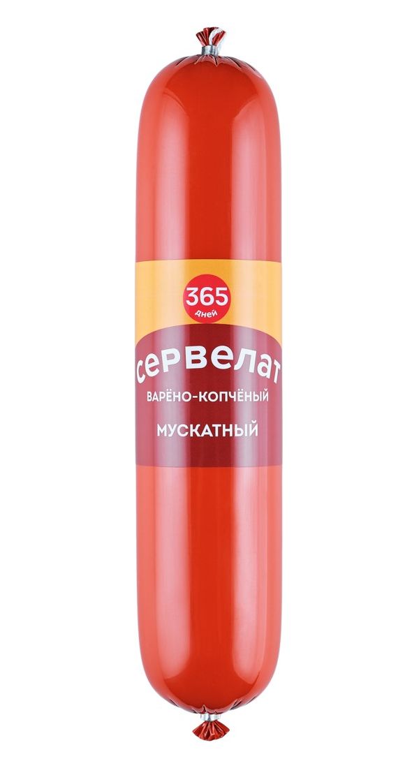 Колбаса варено-копченая 365 дней Сервелат Мускатный 206₽