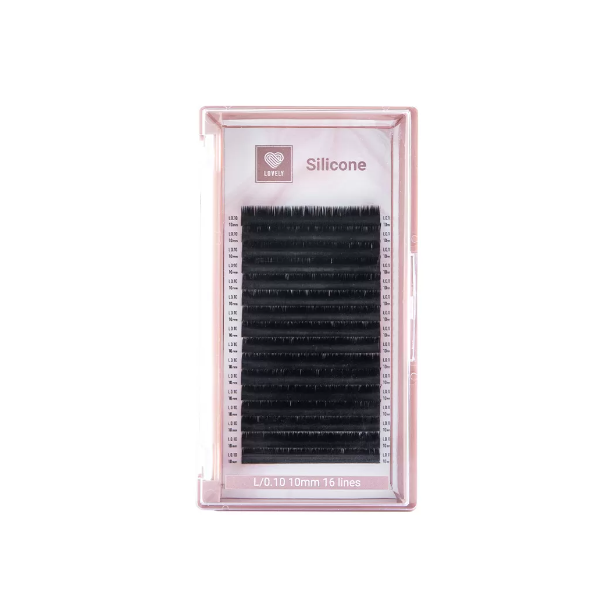 

Ресницы Lovely Silicone 16 линий mix CC 0.07 9-12 мм, Черный, 4627201822383