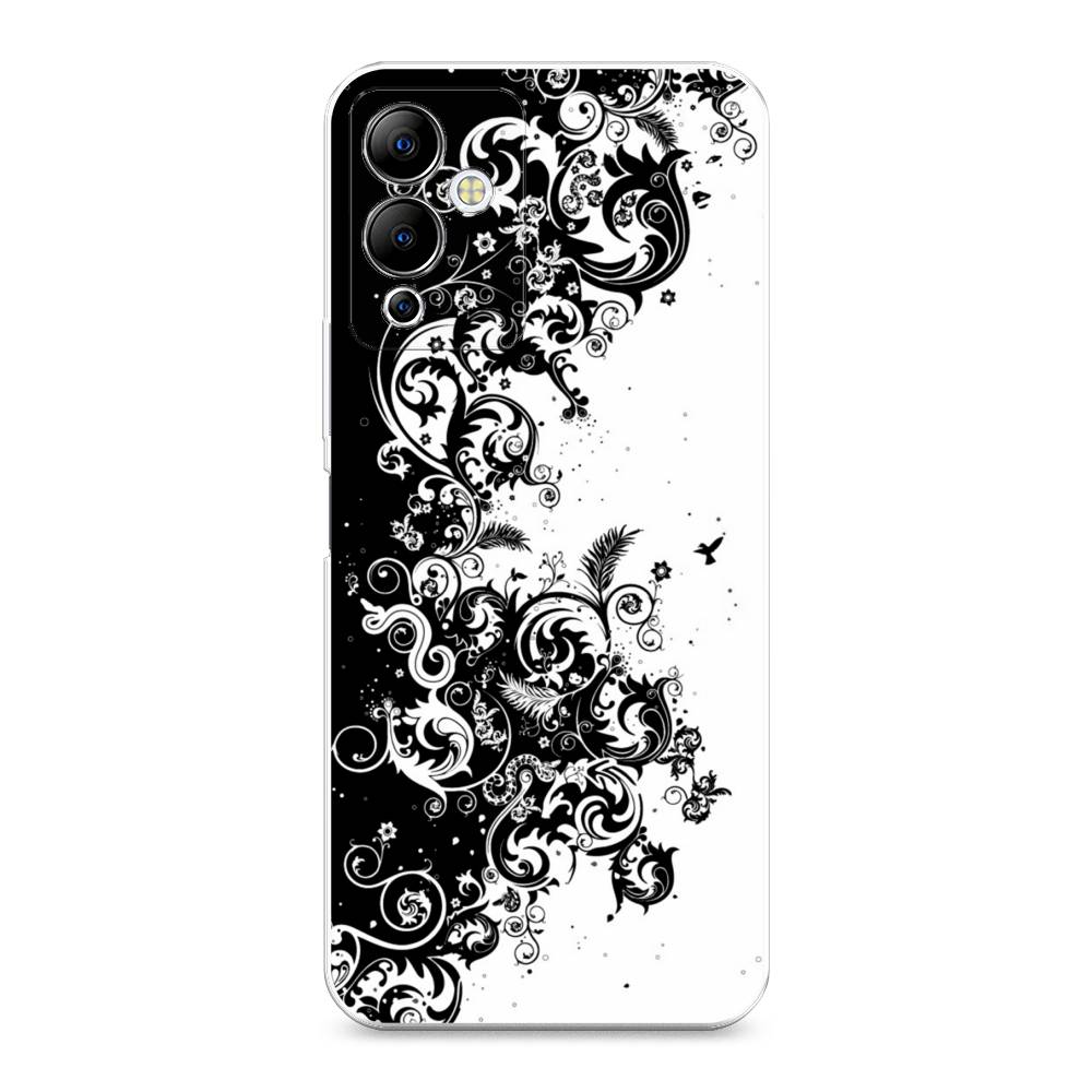

Чехол на Infinix Note 12i "Черно белый узор", Белый;черный;серый, 3102050-3