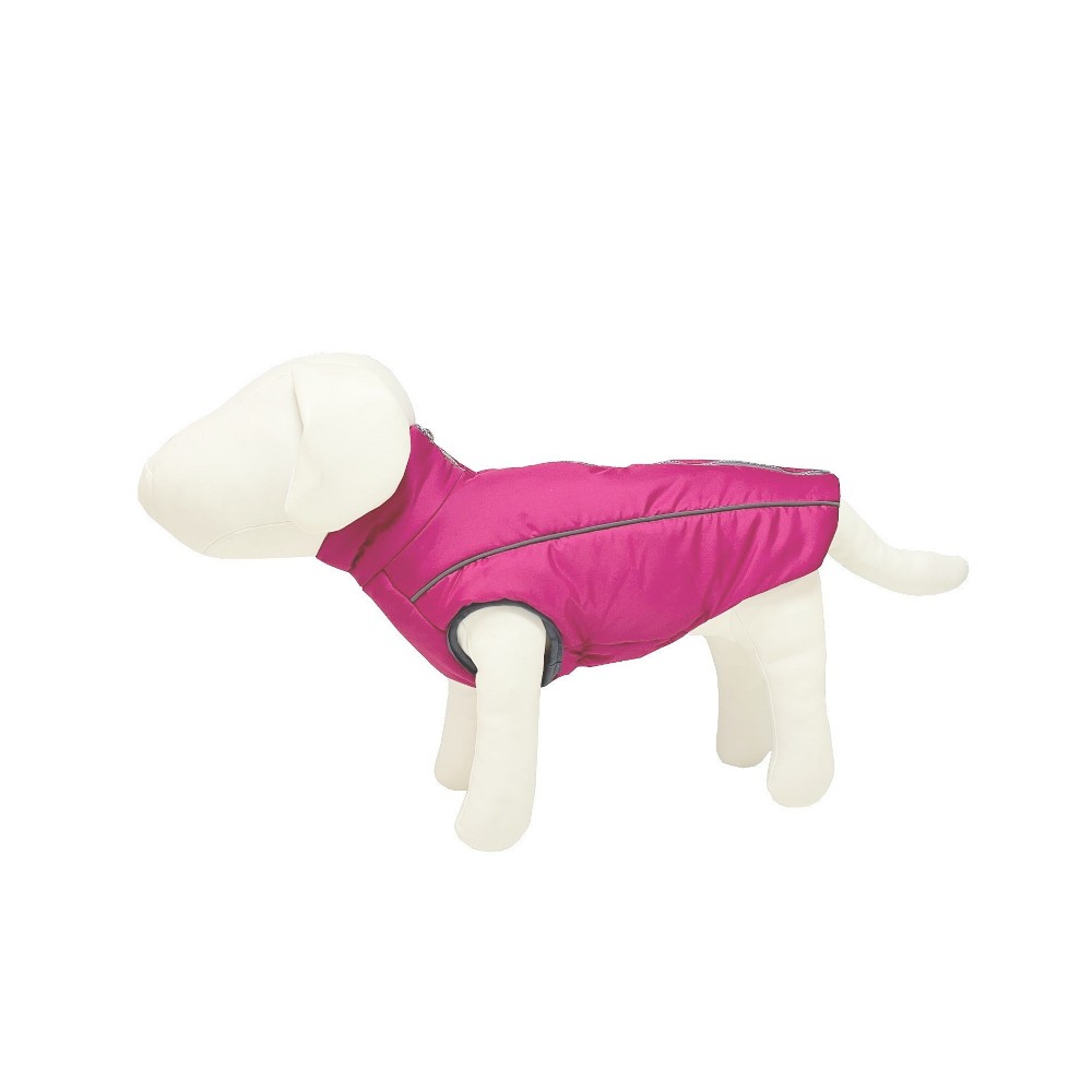 Жилетка для собак Osso fashion, Снежок зимняя, фуксия, размер 32