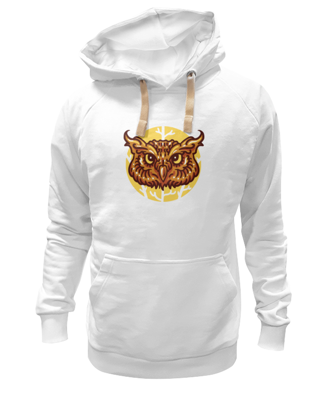 

Толстовка унисекс Printio Сова (owl) белая 3XL, Белый, Сова (owl)