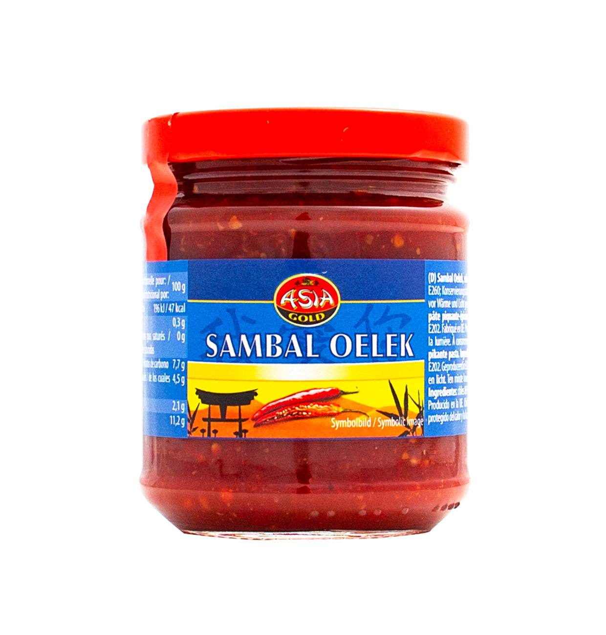 Тайский соус Asia Gold острый пряный Sambal oelek, 200 г