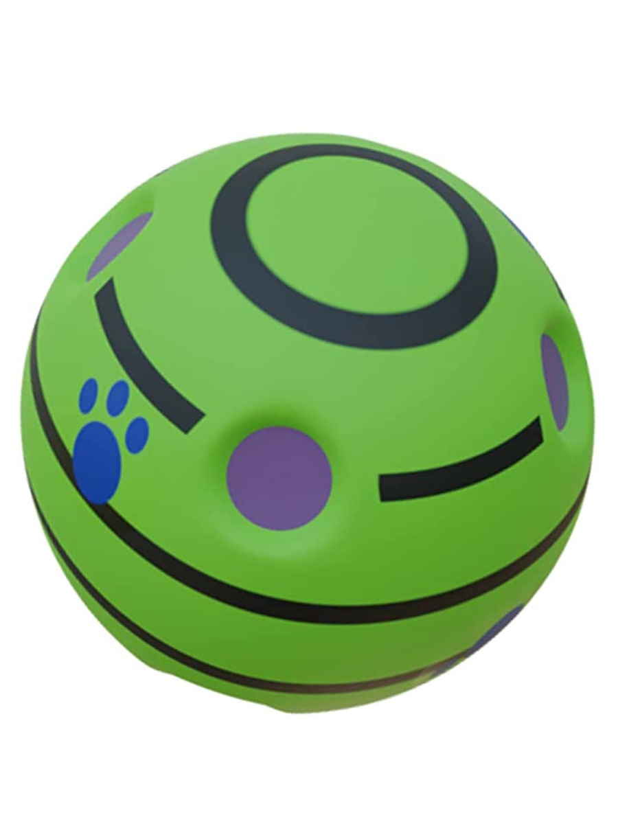 Интерактивный мяч со звуком для собак, PUREVACY диаметр 14 см
