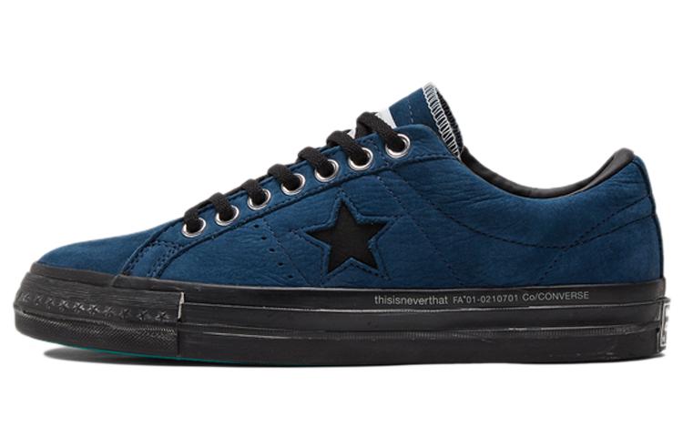 

Кеды унисекс Converse Thisisneverthat One Star синие 35 EU, Синий, Thisisneverthat x Converse One Star