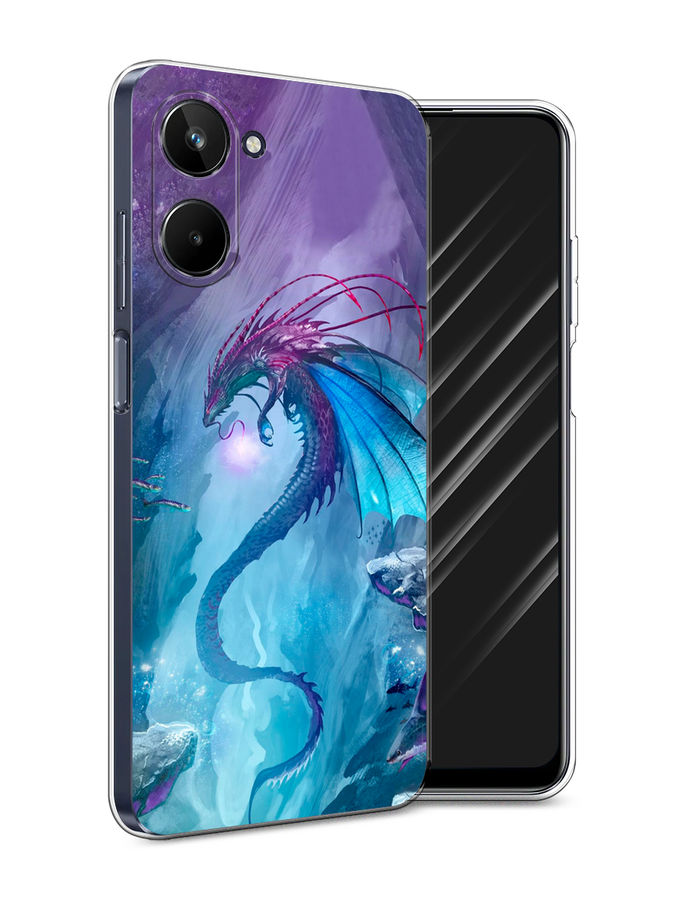 

Чехол Awog на Realme 10 5G "Водный дракон", Голубой;фиолетовый;синий, 2512650-2