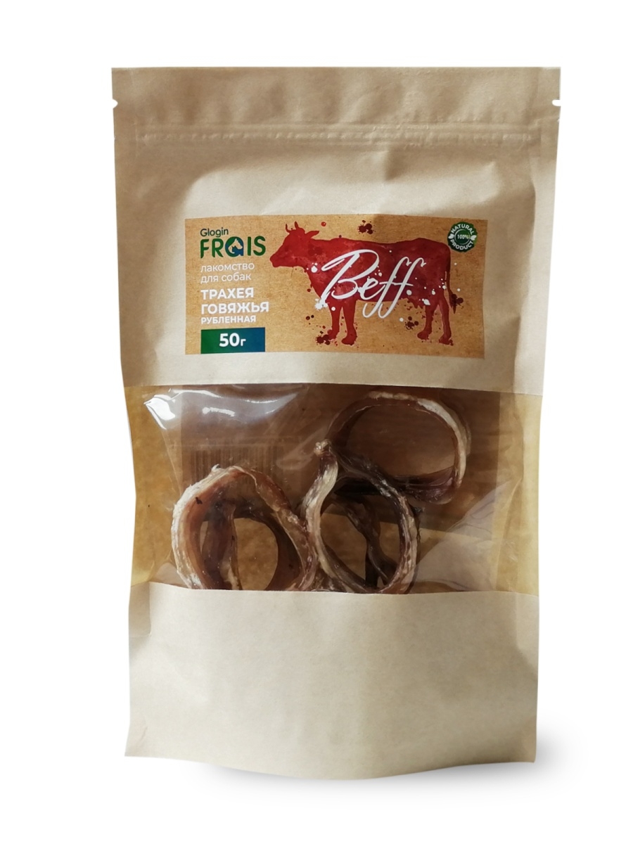 

Лакомство для собак Frais, Трахея говяжья рубленая, 50 г